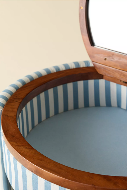 Upholstered Vanity & Stool Set